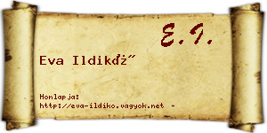 Eva Ildikó névjegykártya